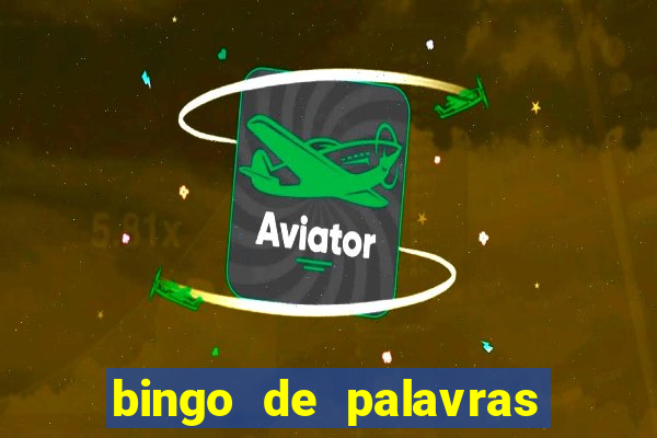 bingo de palavras de natal